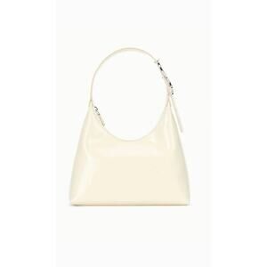 Staud NEW Cream Polished Leather Scotty Bag, Signature S Logo